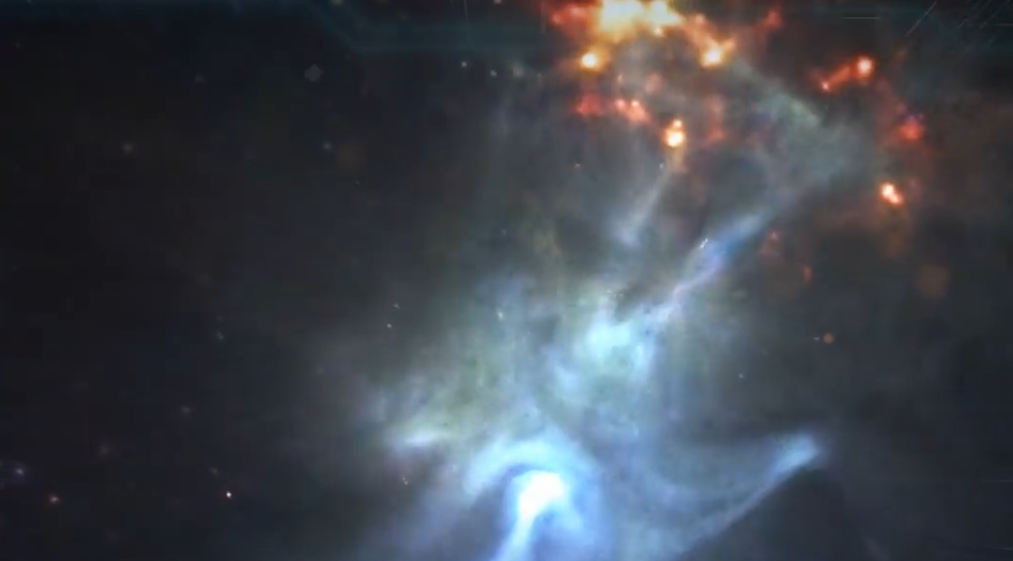 金字塔 巨型手在太空中伸展150光年