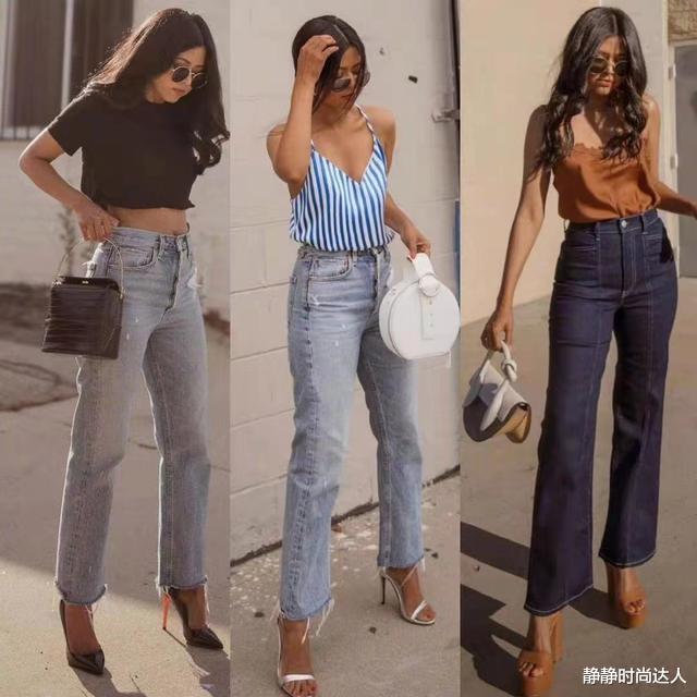 静静时尚达人|衣柜里面的经典百搭牛仔裤，夏天这样穿更时髦，更有女人味
