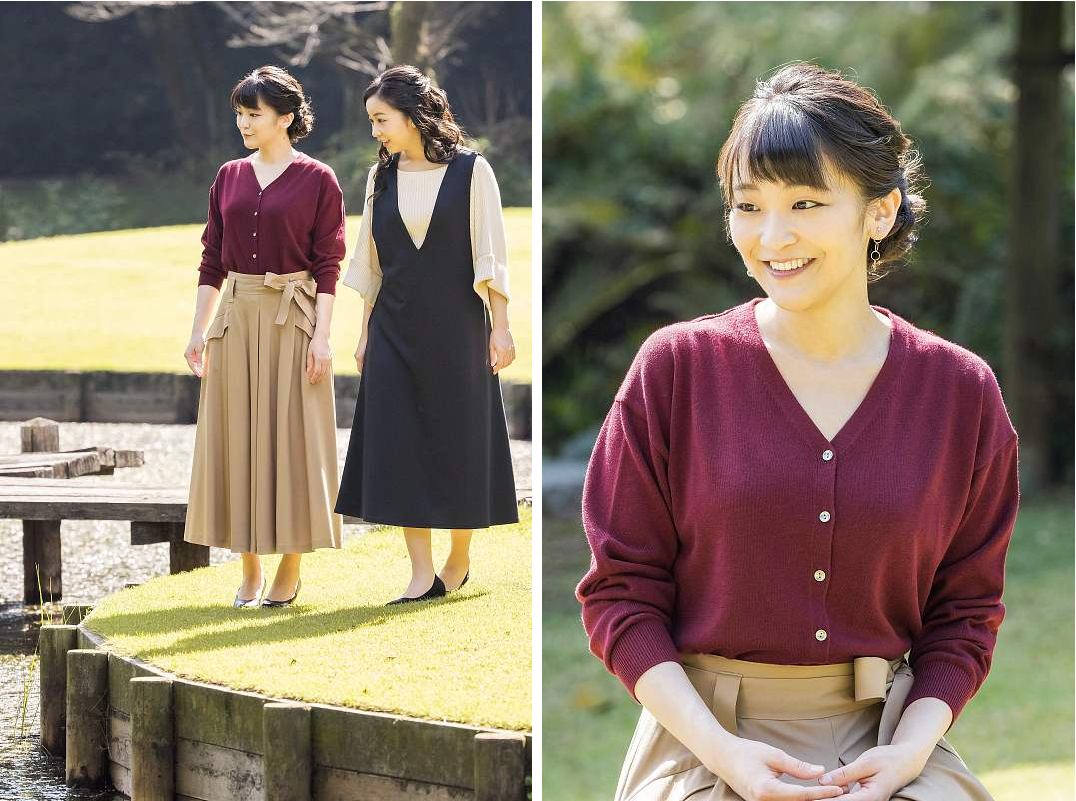 小白爱美搭 日本的真子公主与老公同框好端庄，穿简约长裙挺美，有“皇家范”