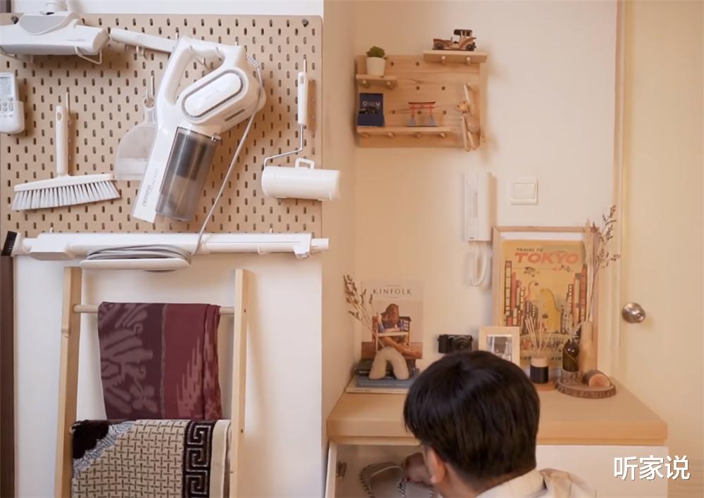 电视背景墙|印尼程序员小哥买下35㎡蜗居，人生中第一套房，面积虽小也要精致