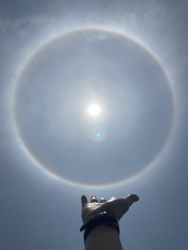 羊城派 打开 好靓，炫目“日晕”刷屏朋友圈！专家有重要提醒