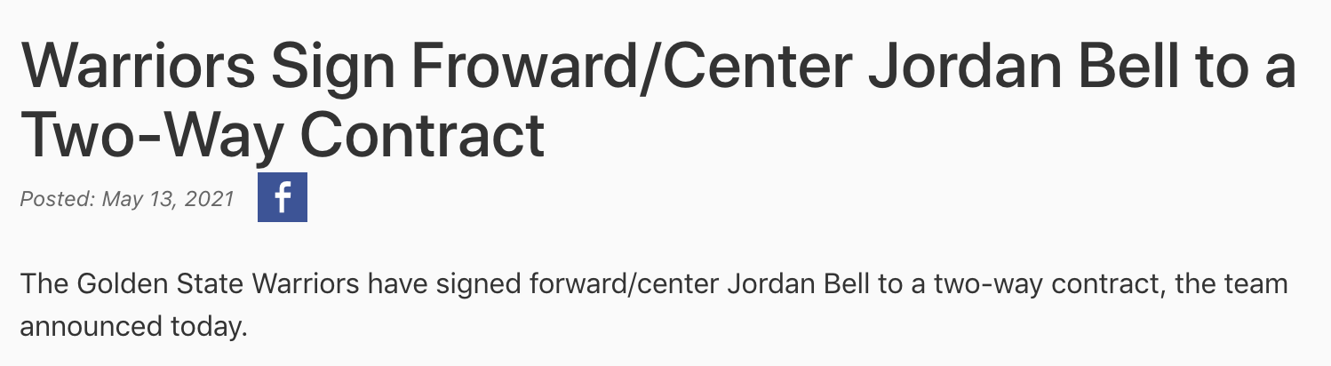 勇士隊|勇士3舉動！悍將獲多年合同，冠軍舊將歸隊，球隊更有一簽約計劃