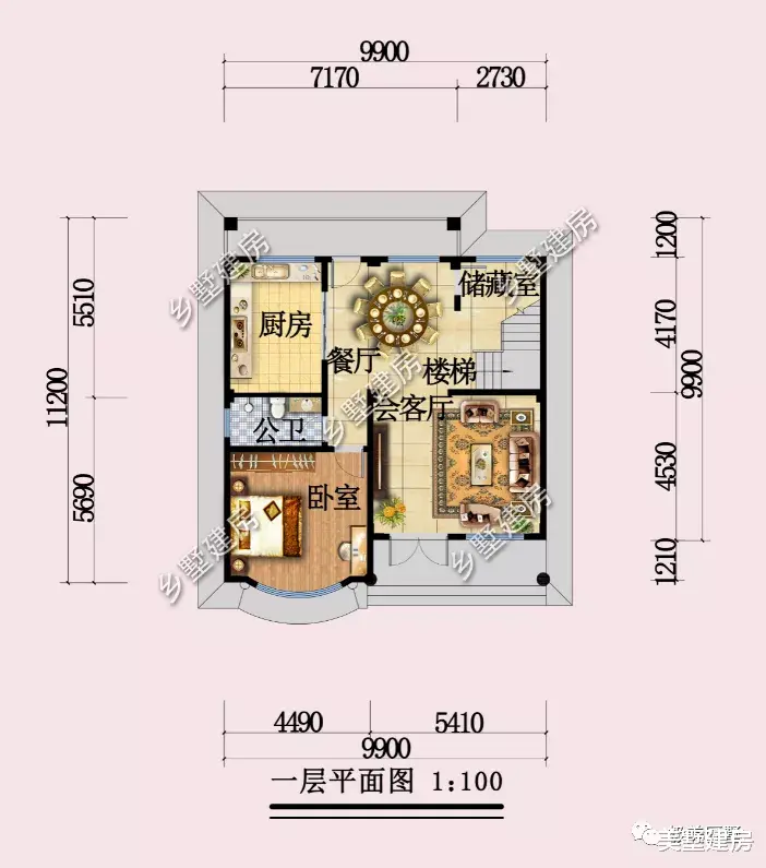 背景墙|农村四层简欧户型,跟着这款建准没错,外观大气户型实用