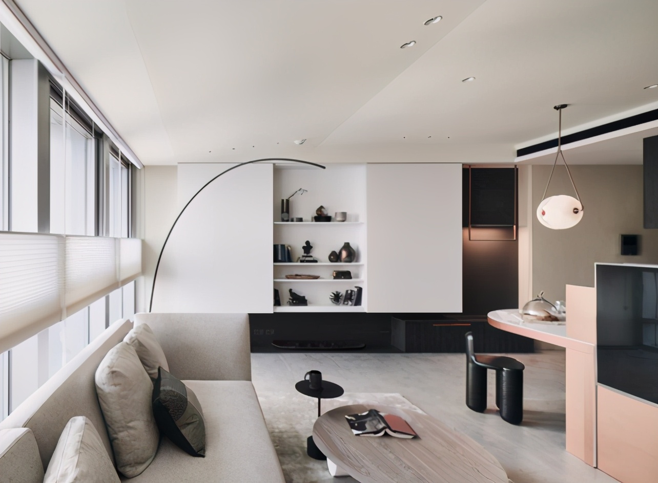 电视墙别动不动就过万，水槽延伸直接吊电视，简约漂亮还省钱