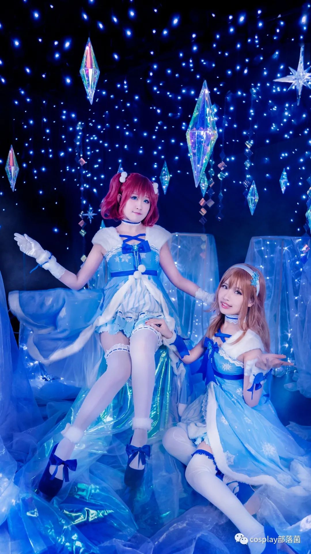 |cos：国木田和黑泽cos正片，玩雪水团