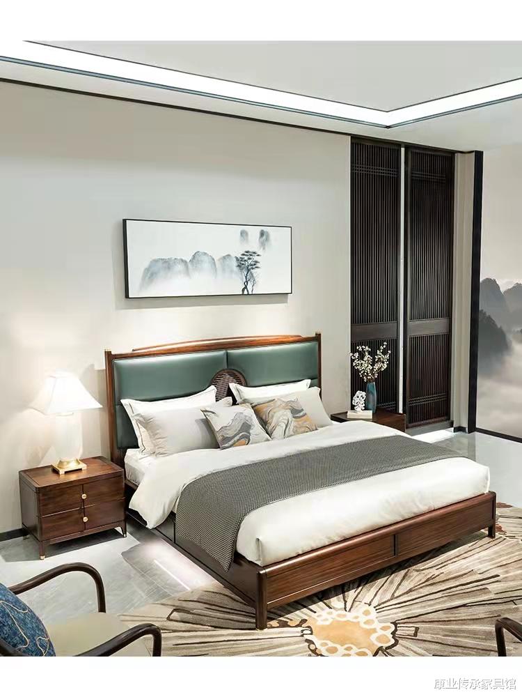 时尚又典雅的新中式卧室,总有你喜欢的一款!