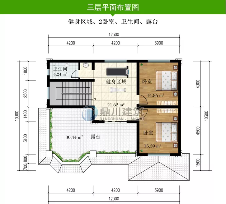 |12×10米，漂亮三层农村别墅，精心设计造好别墅