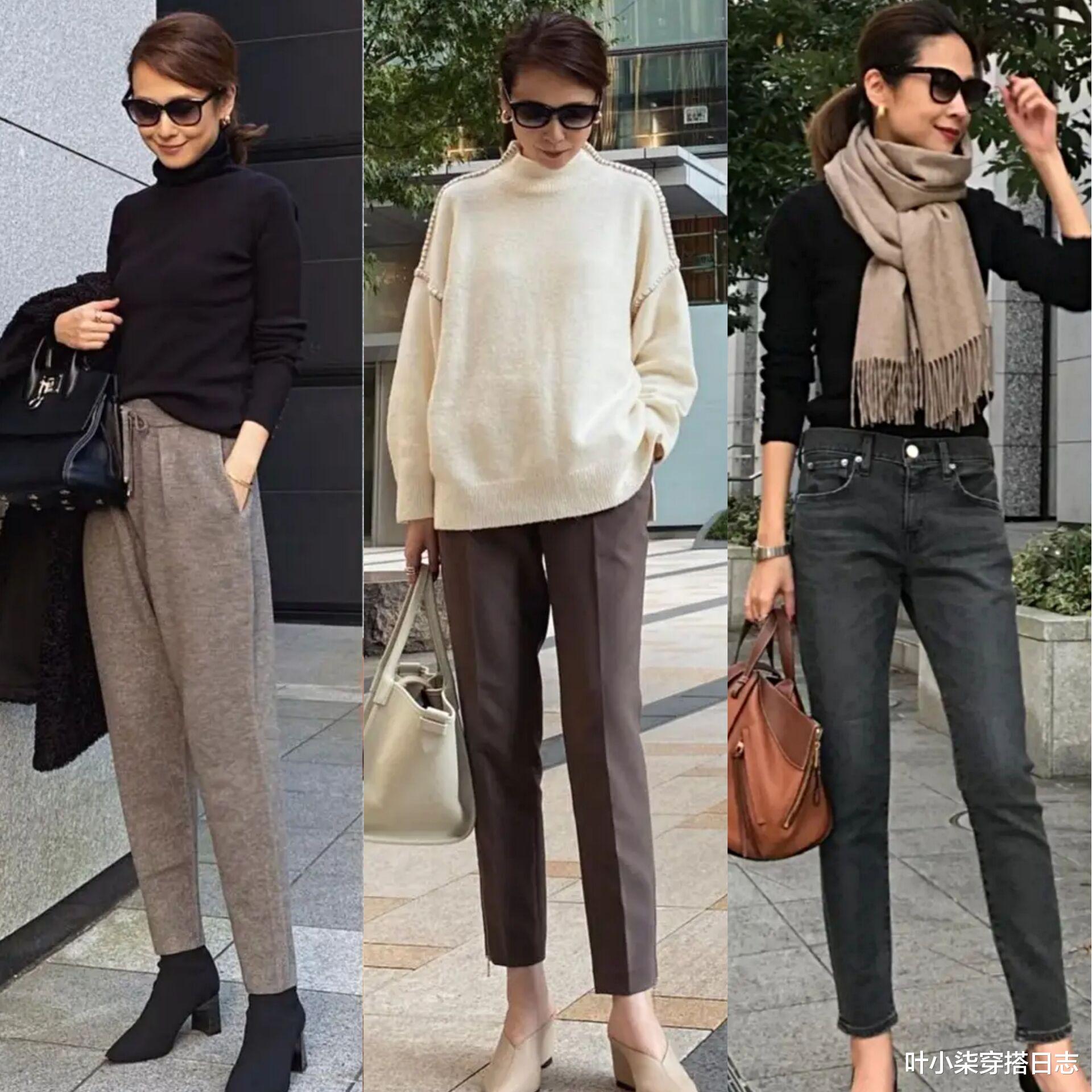 叶小柒穿搭日志 40岁女人更适合“大女人”风，简约硬朗大气，够飒够美