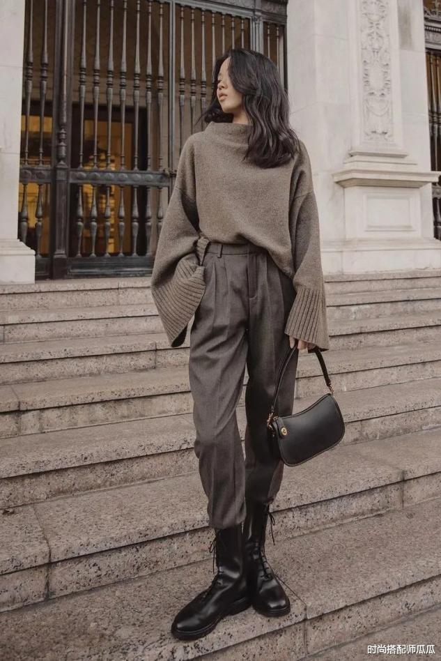 时尚搭配师瓜瓜 最近火了一种裤子，叫“奶奶裤”，优雅显瘦，搭大衣羽绒服都合适