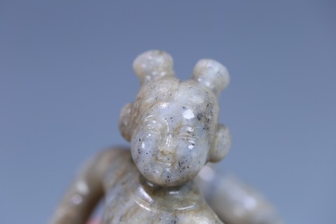 翡翠|清代，翡翠宝鸭献瑞把件