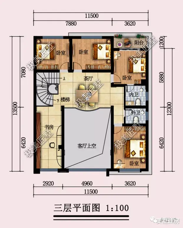 三层现代风别墅,造型时尚充满现代感,我不信你不爱