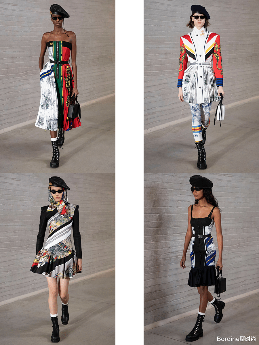 Bordine聊时尚 Philosophy Di Lorenzo Serafini 2021秋冬,贝雷帽+方头战靴的搭配