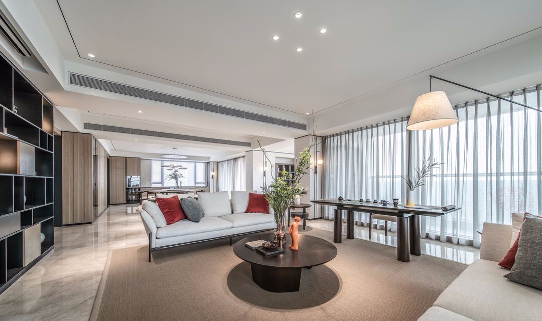 380平的新中式家居，用爱填满每一寸空间，给房间披上一层华丽外衣