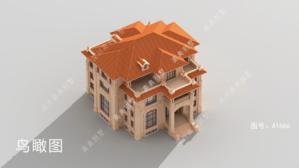 这款豪华欧式别墅，外观真是绝了，建了的人都说自己赚了。