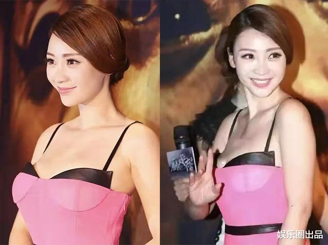 柳岩|柳岩的“原装身材”真绝，穿拼色吊带裙亮相，连侧面照都美如画