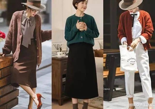 时尚穿搭生活馆|立秋后早晚凉，40+女人这样穿针织衫，保暖修身显气质