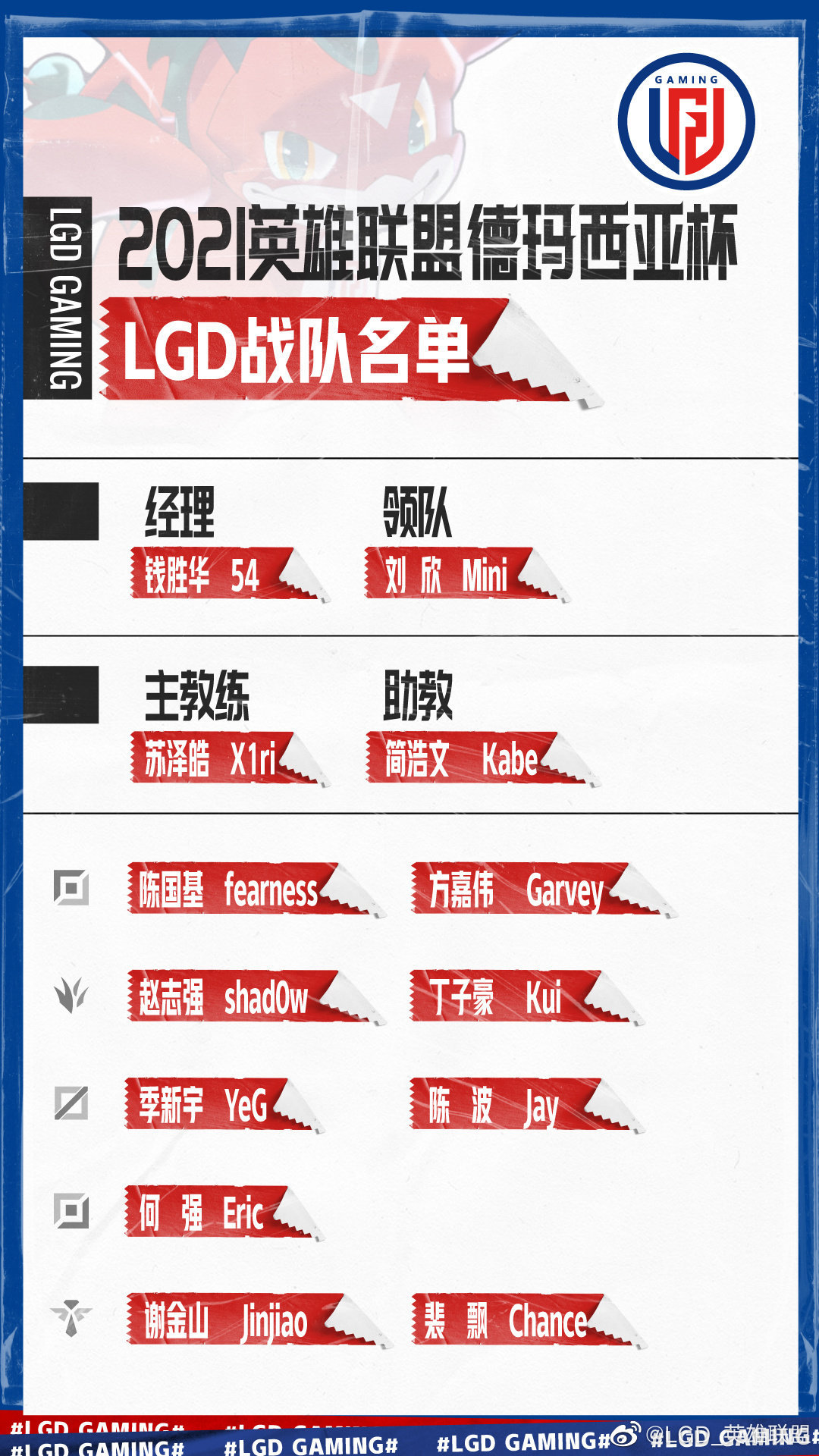 edg战队|仅EDG派二队！德杯大名单：Uzi缺席，Mid虎携手Bin出战