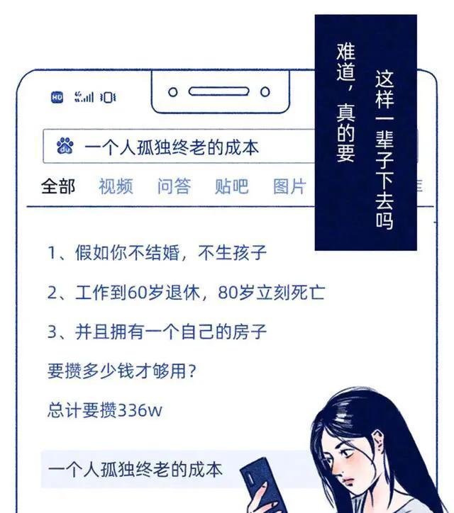 |漫画：一个人要想安稳的“孤独终老”，到底需要多少积蓄？