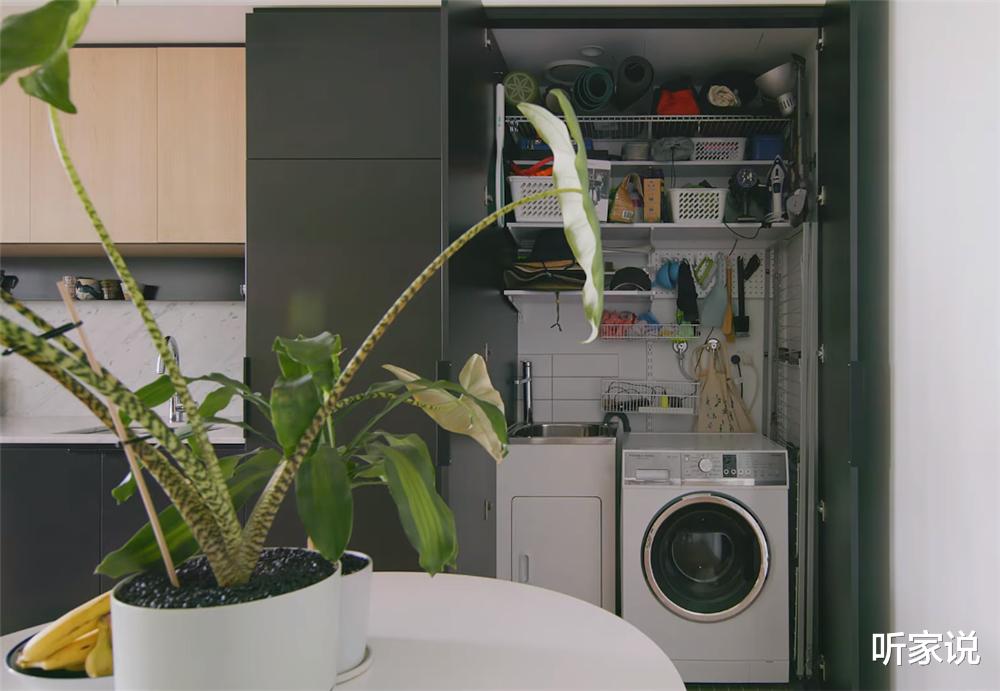 听家说|独居姑娘的1室2厅小家，55㎡面积做成开放式，卧室推拉门太实用了