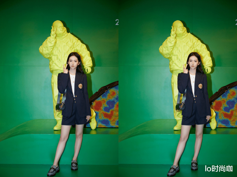 lo时尚咖|“95小花”周也穿学院风太清纯，甜酷路线真挺绝，走到哪都是焦点