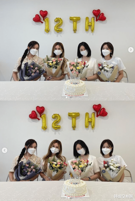 T-ara|T-ara合体庆祝出道12周年，没有刘花英的“幸福4人组”