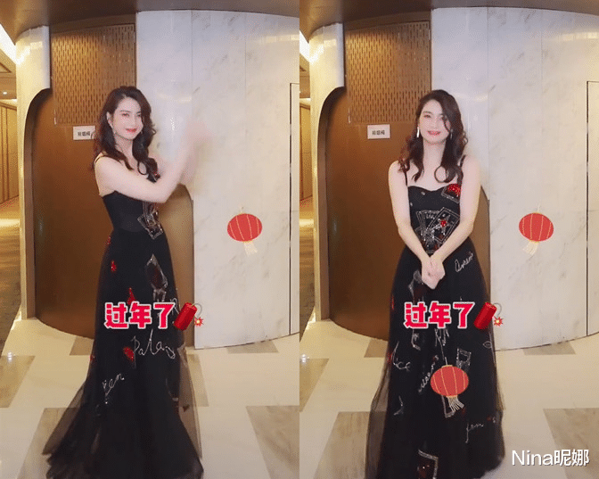 洪欣|50岁洪欣真“冻龄”，穿短裙“公主”蹲抢镜，不演戏光直播太可惜