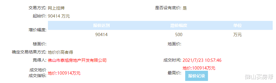 禅城|14510元/㎡！泰丰超10亿拿下广佛线旁靓地！塘头村民人均分红约20万！