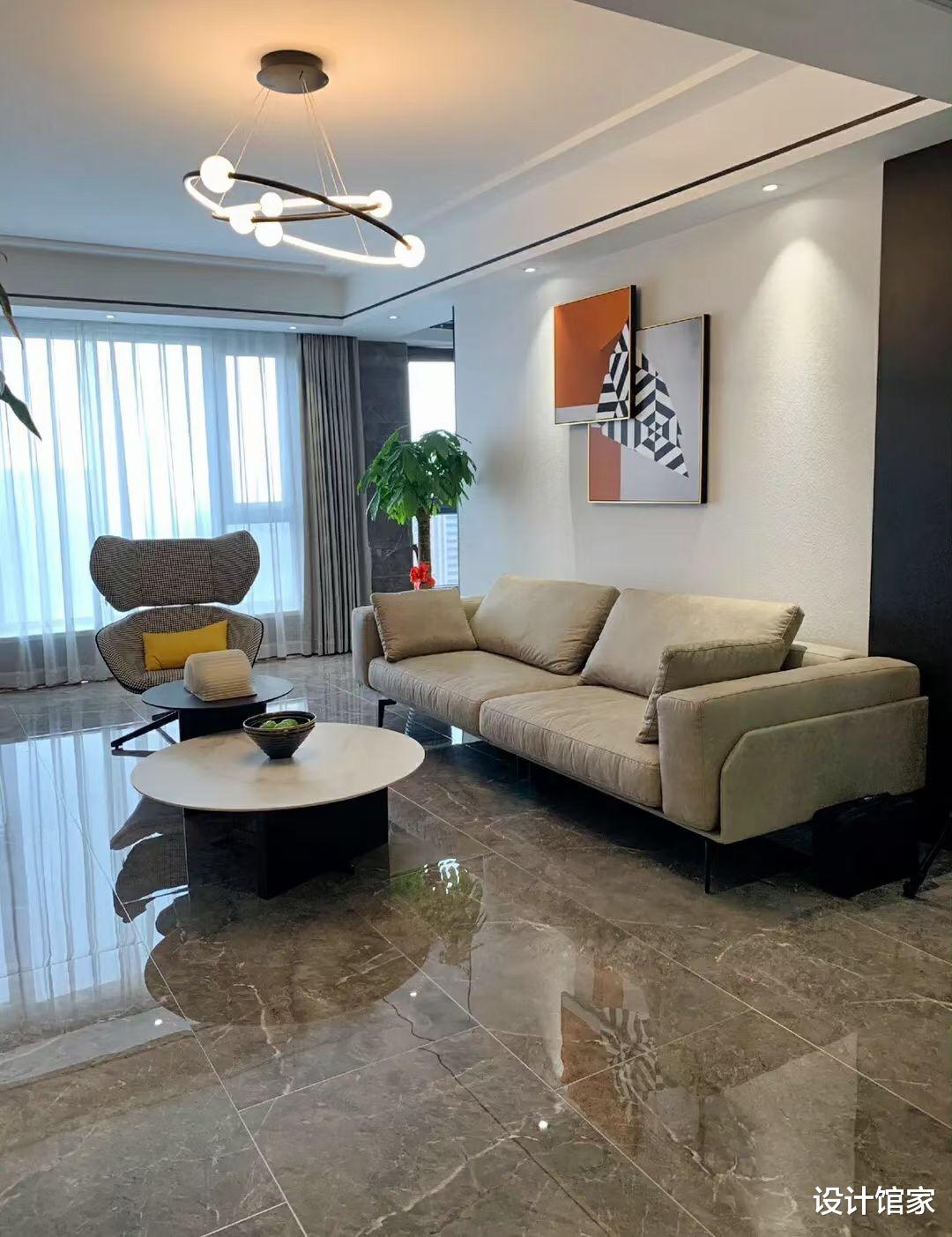 |110㎡现代简约完工实景,开放式的格局,这才是年轻人喜欢的风格