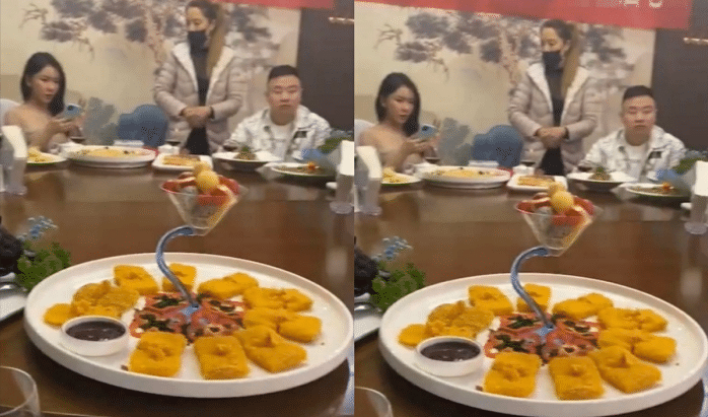 龚玥菲|龚玥菲再次现身，穿着大胆和十位男粉丝吃饭，表情十分严肃冷酷