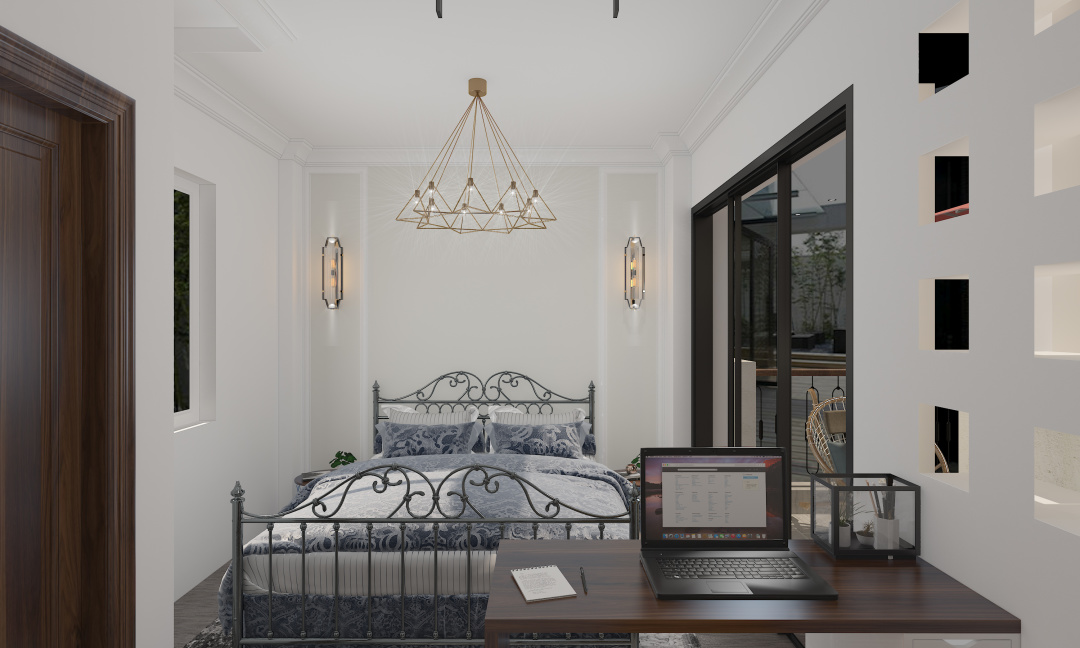 【鲁班装饰】紫鸢堡200m2现代风格宁静的个性