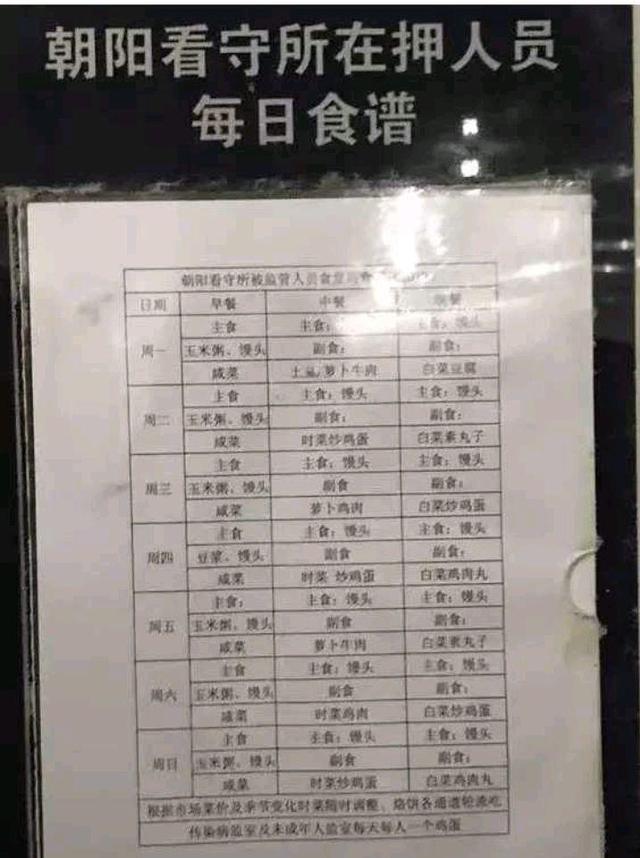 吴亦凡|吴亦凡看守所伙食曝光：荤素搭配营养丰富，每天或劳动5个半小时