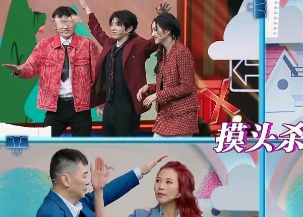 关晓彤|华晨宇以为没镜头, 对关晓彤摸头杀, 晓彤第一反应是对鹿晗最大尊重