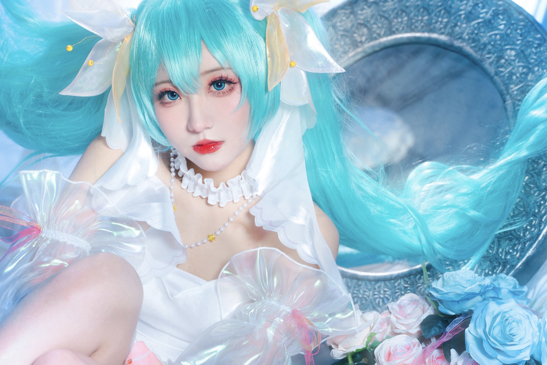 |初音cos正片鉴赏，听，她在海里