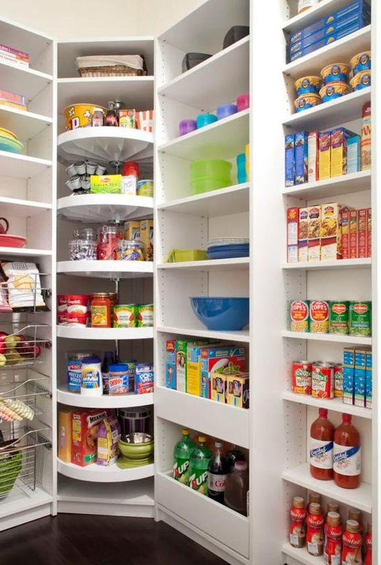 别再费劲打很多柜子了，把收纳做成\转\的，储物量可翻一番！