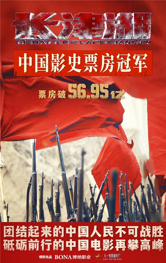 长津湖|《长津湖》超《战狼2》！正式登顶中国影史票房榜