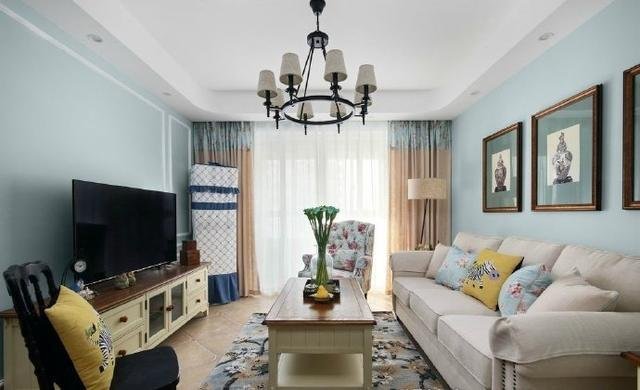 86平美式小清新风二居室，既有文化内涵，又表露了生活理念