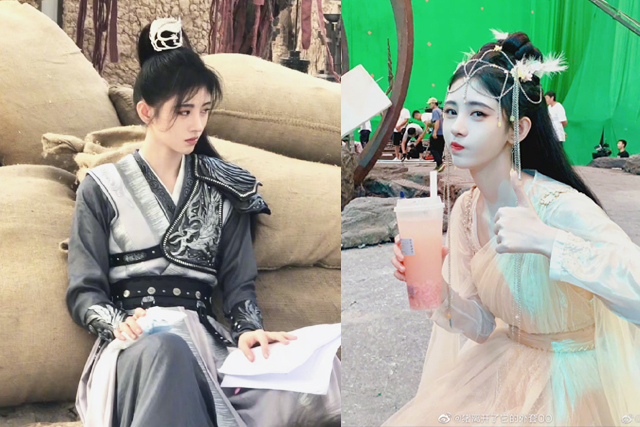 鞠婧祎|鞠婧祎《花戎》杀青，神凰喝茶真香，郭俊辰扛大刀倾倒众生