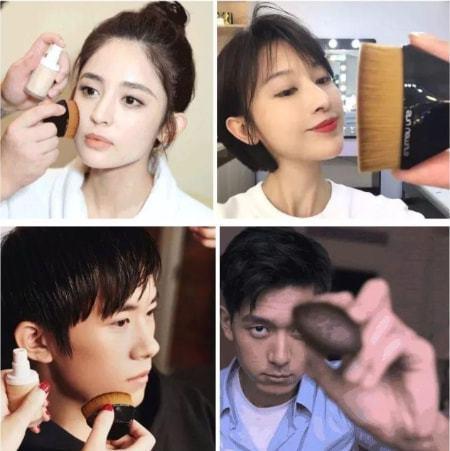 底妆 有一种“反差”叫女星卡粉，在高清镜头下，浮粉斑驳真实“尴尬”