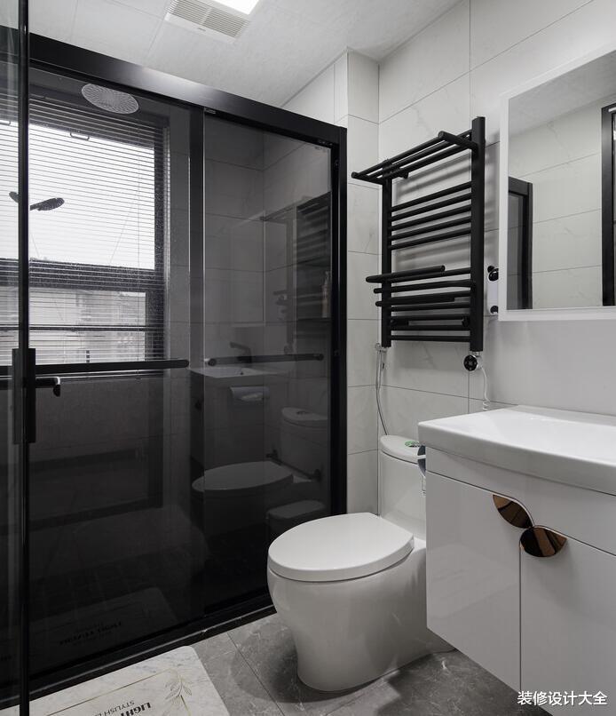 130㎡三房混搭风设计，橘色+灰色的碰撞尽显优雅从容！