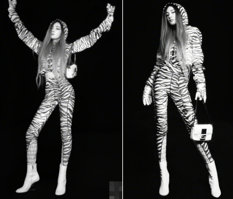 杨幂|杨幂罕见穿吊带裙拍杂志！侧身炫出一片美背，超细腰围堪比巴掌大