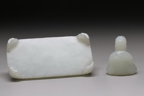 墨床|和田玉“玉佛墨床”