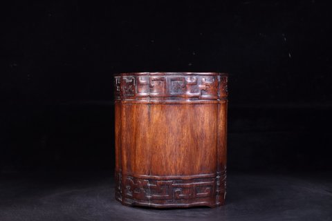 笔架|天然随形竹根笔架摆件