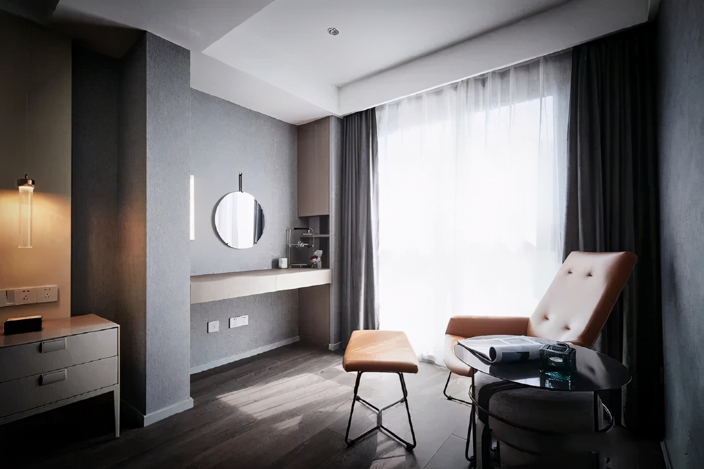 105平米的新房完工，现代风格的设计时尚大气，阳台变书房很实用