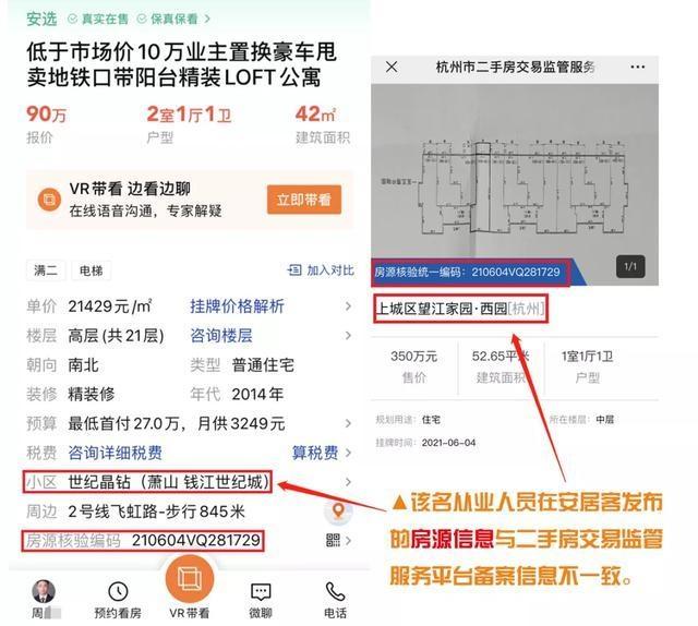 杭州|发布虚假房源，杭州知名房地产中介12人被通报