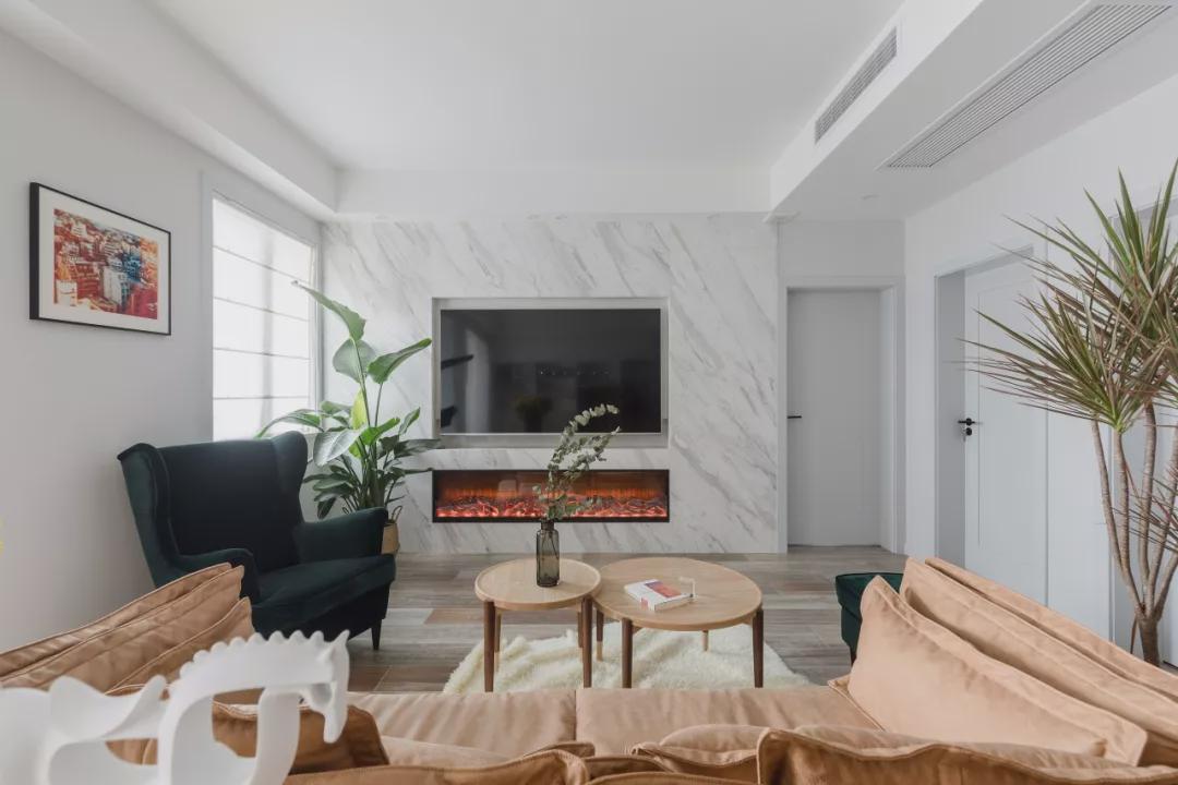 108㎡三居，清新色系装修，一幕惊艳