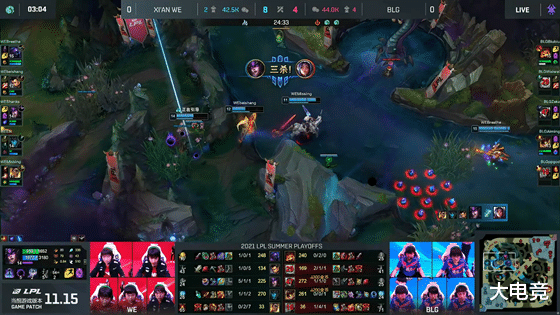 blg|LOL-LPL：上野灵性决策偷大龙逆转局势，WE连翻三盘3-0横扫BLG