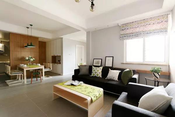 80后文艺青年，清新北欧风情两居室