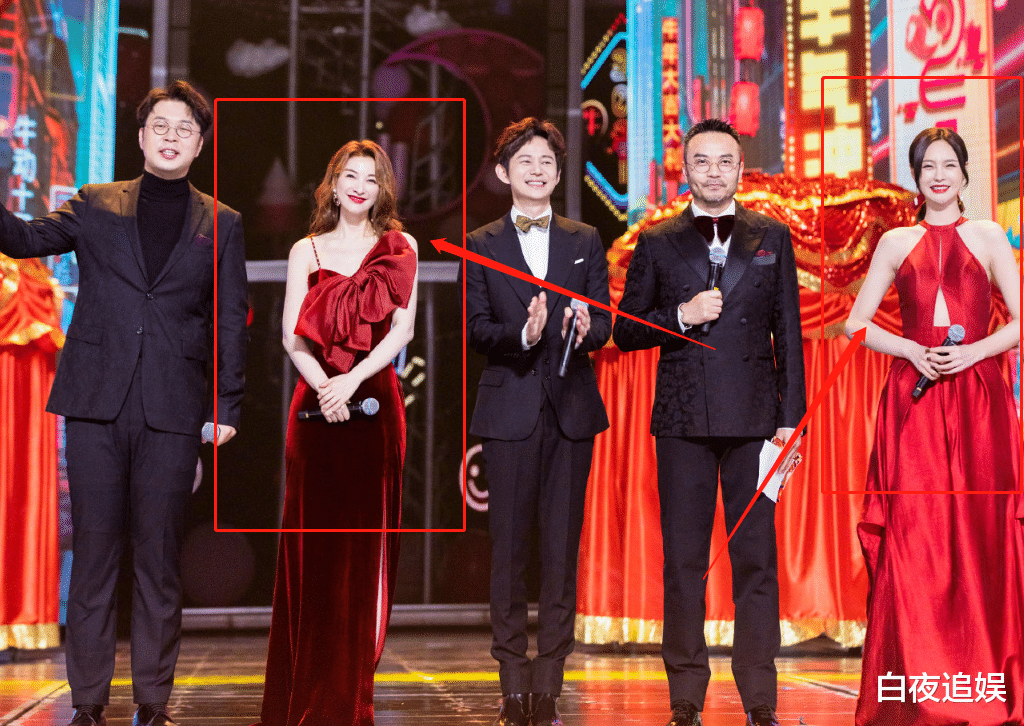 吴昕|吴昕主持小年夜春晚，一袭红裙显优雅，却被沈梦辰的礼服抢了镜头