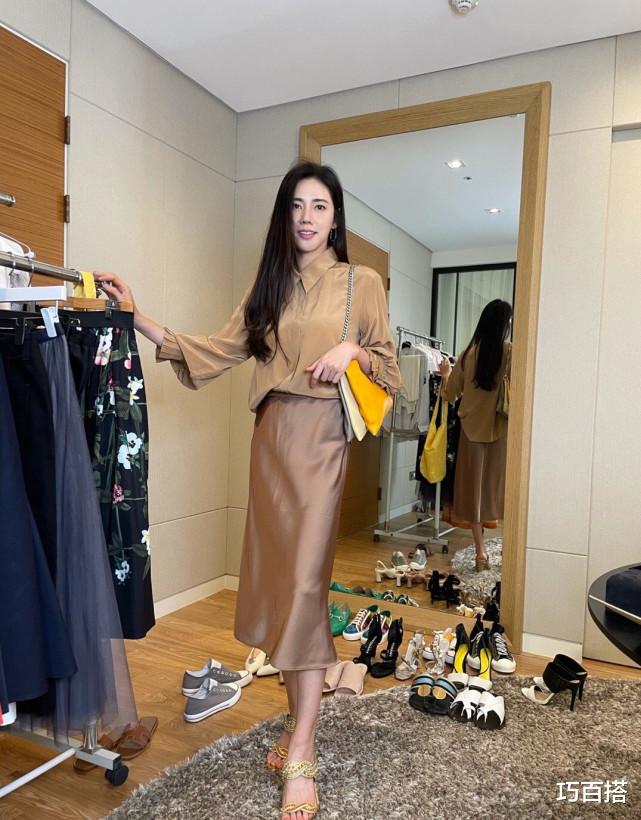 巧百搭|中国媳妇秋瓷炫衣品不输全智贤，私服穿搭尽显气质，女神范十足