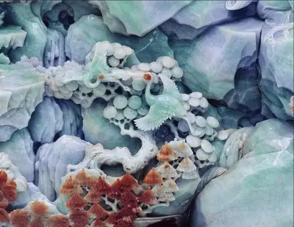 翡翠|欣赏翡翠香山九老图